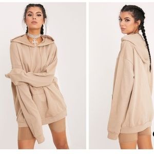 Taupe oversized hoodie